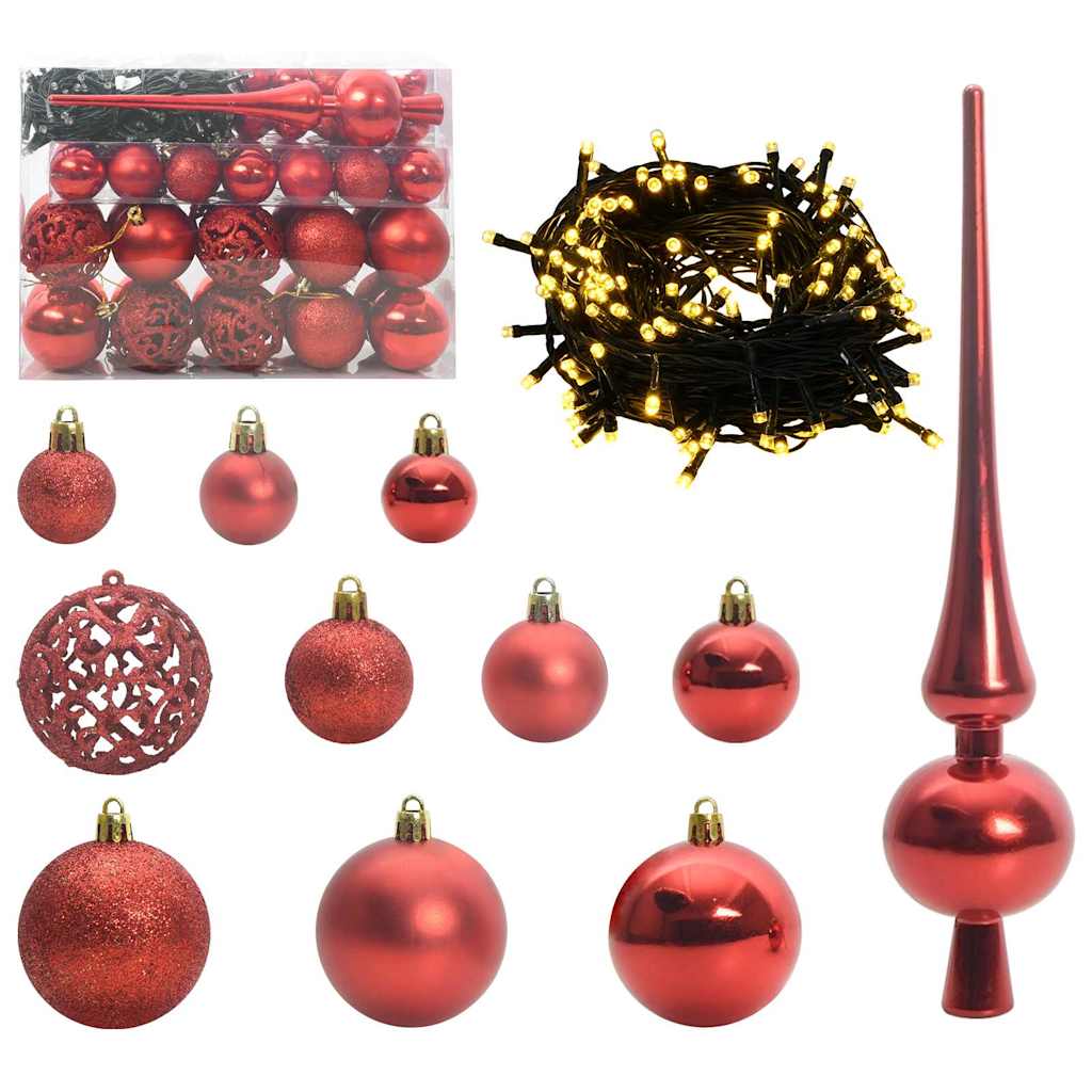 Artificial Pre-lit Christmas Tree with Ball Set Green 500 cm